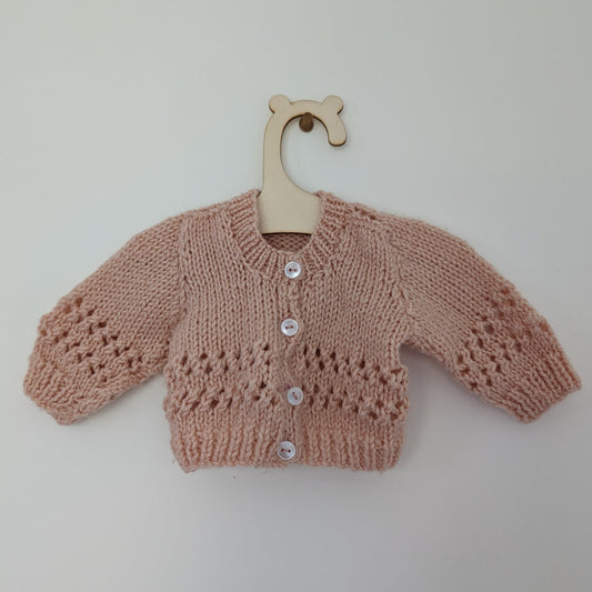 Pink Sparkle Cardi - Newborn