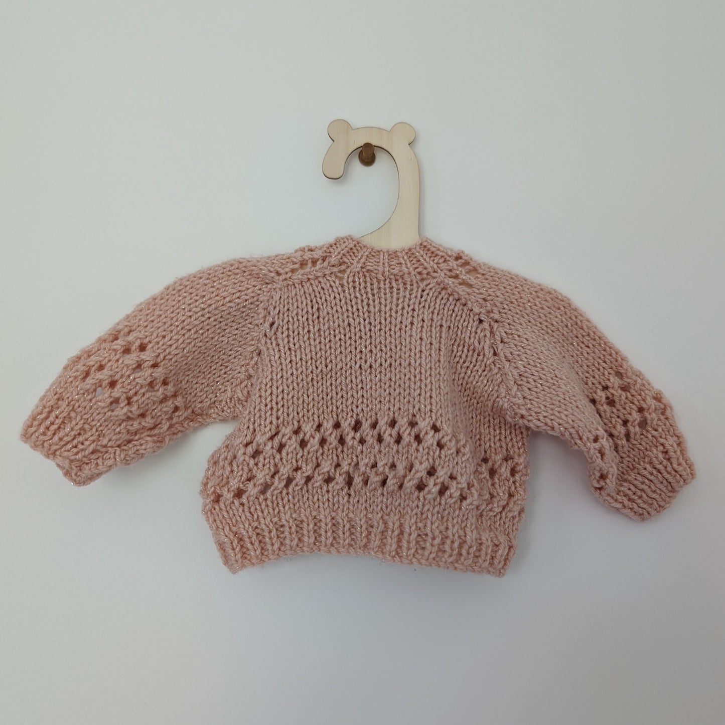 Pink Sparkle Cardi - Newborn