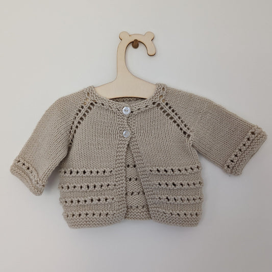 Beige Cardi - Newborn