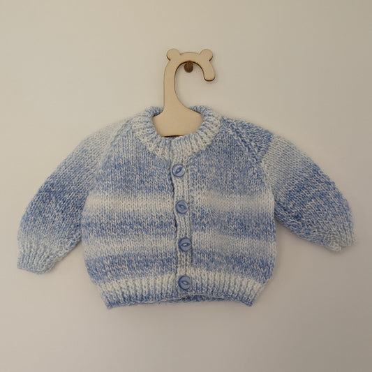 Blue Stripe Cardi - Newborn