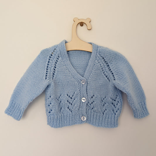 Blue Cardi - 0 - 3 M