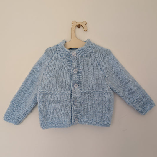 Blue Cardi - 9 - 12 M