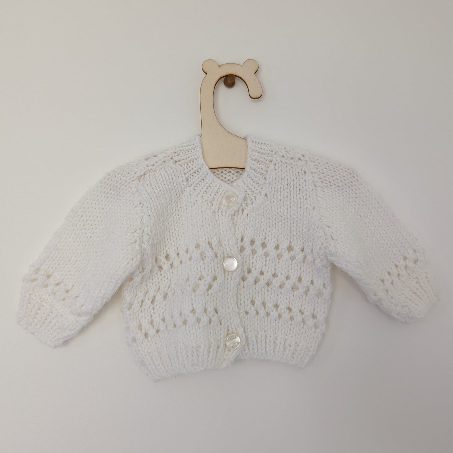 White Cardi - Newborn