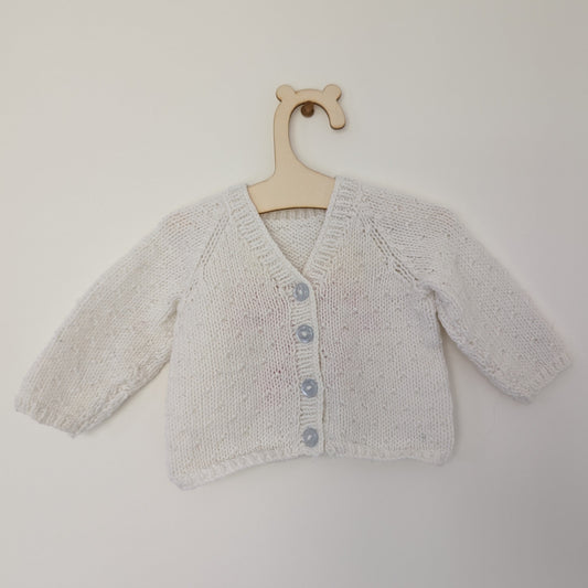 White Cardi - Newborn