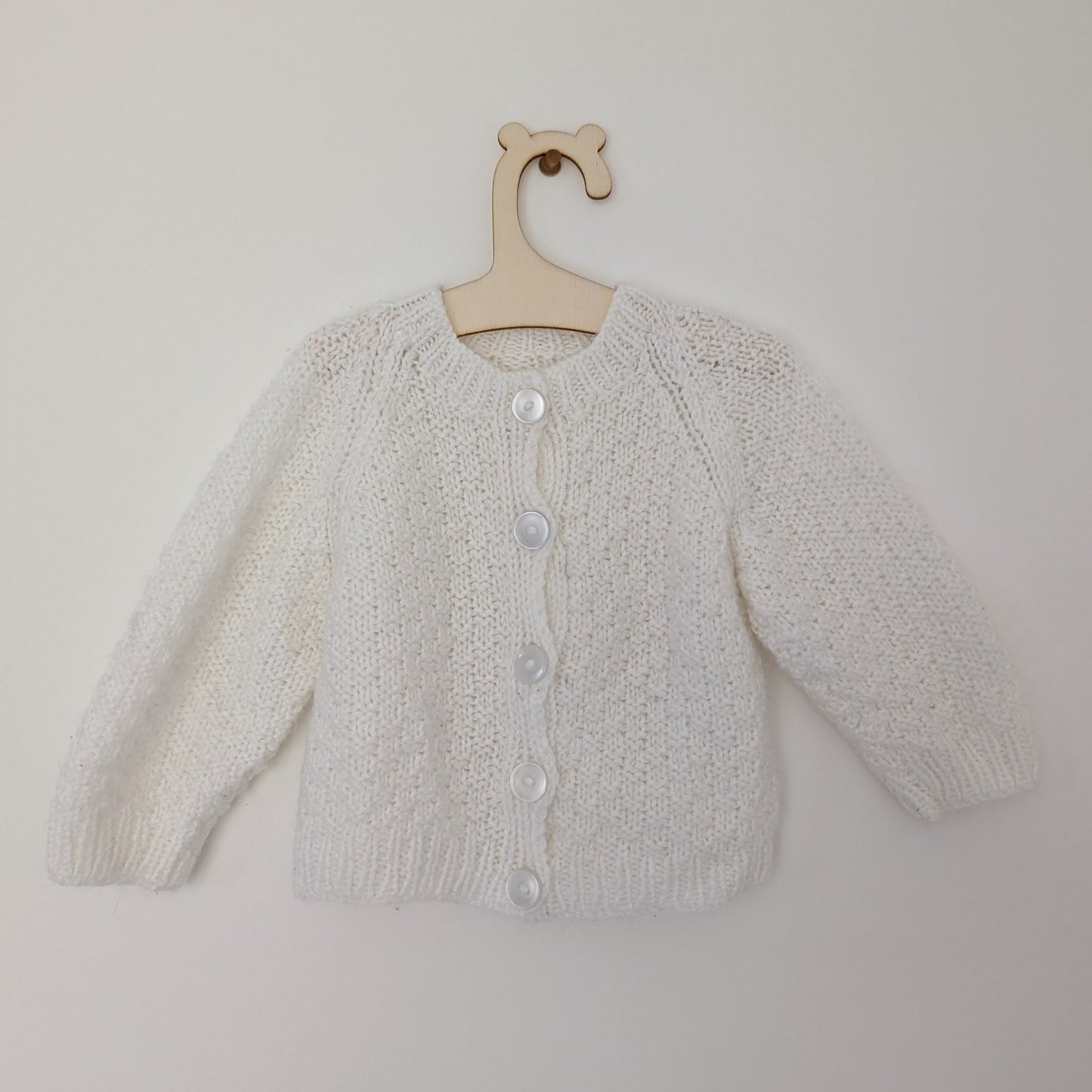 White Cardi - 3 - 6 M