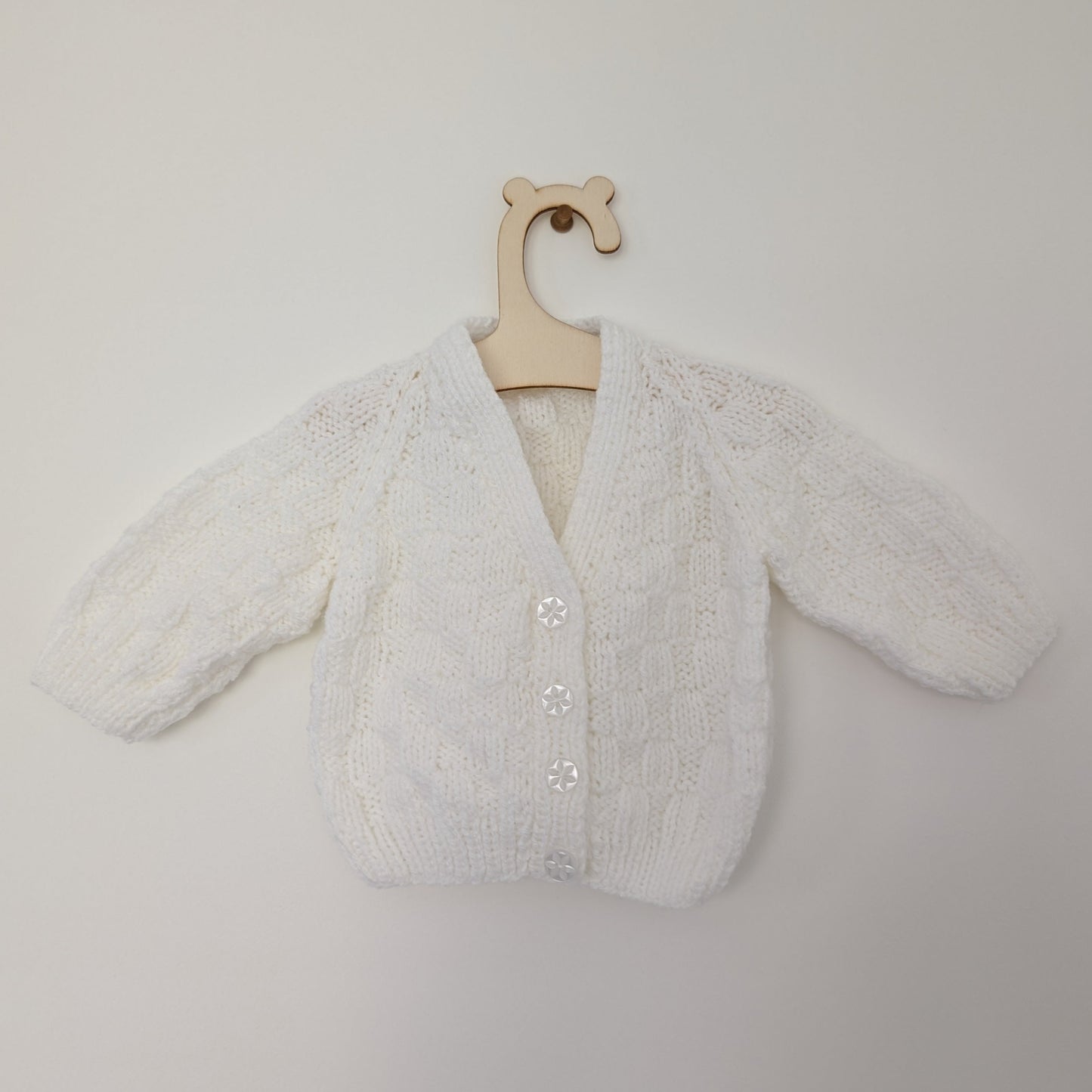 White Cardi - 0 - 3 M