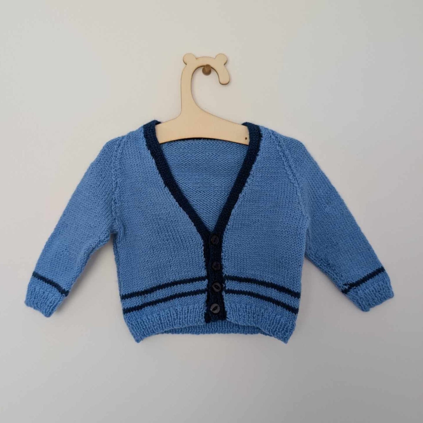 Blue Stripe Cardi - 0 - 3 M