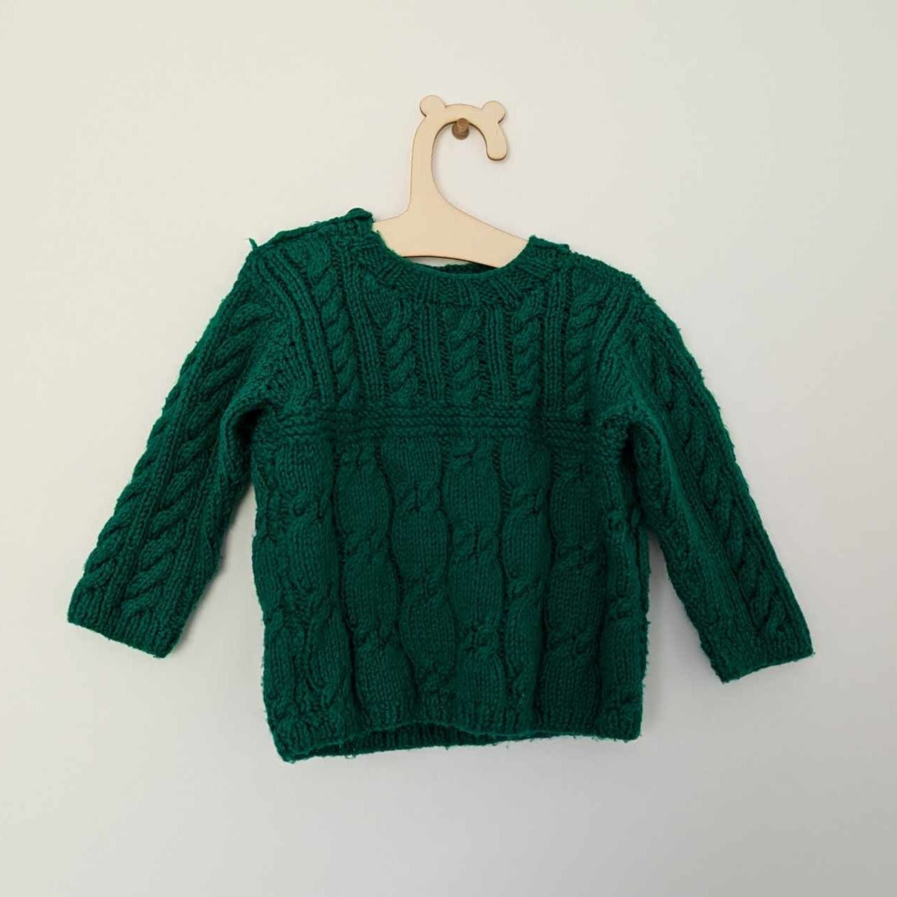 Green Jumper - 6 - 9 M