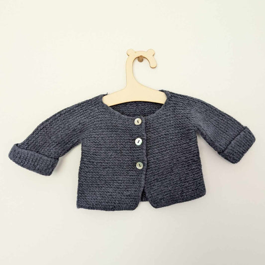 Navy Blue Cardi - Newborn