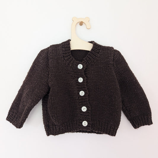 Brown Cardi - 0 - 3 M