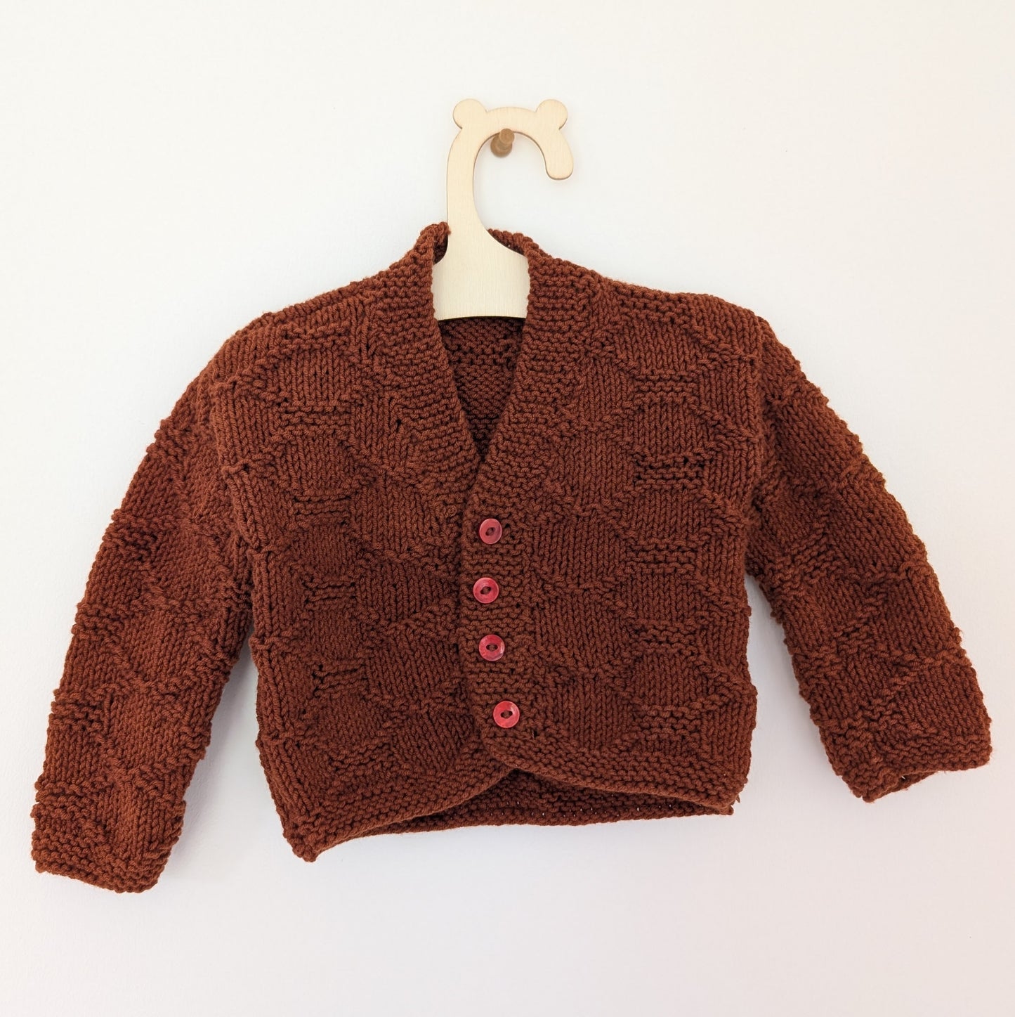 Rust Brown Cardi - 0 - 3 M