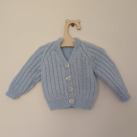 Blue Cardi - 0 - 3 M